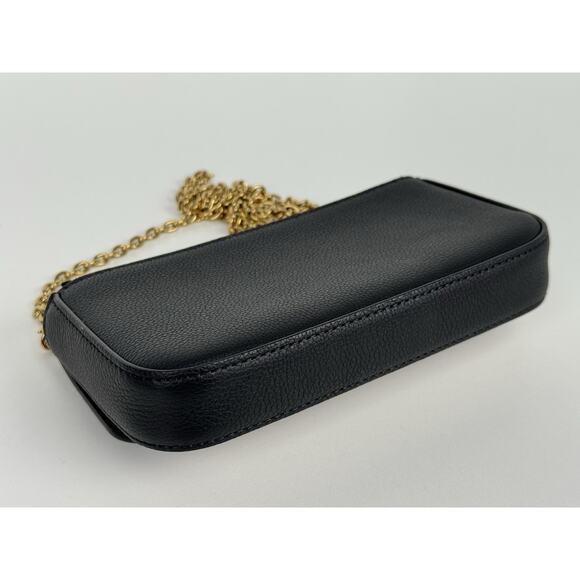 Louis Vuitton Calfskin Lockme Phone Chain Pouch in Vanille and Black B-6 - Picture 7 of 16